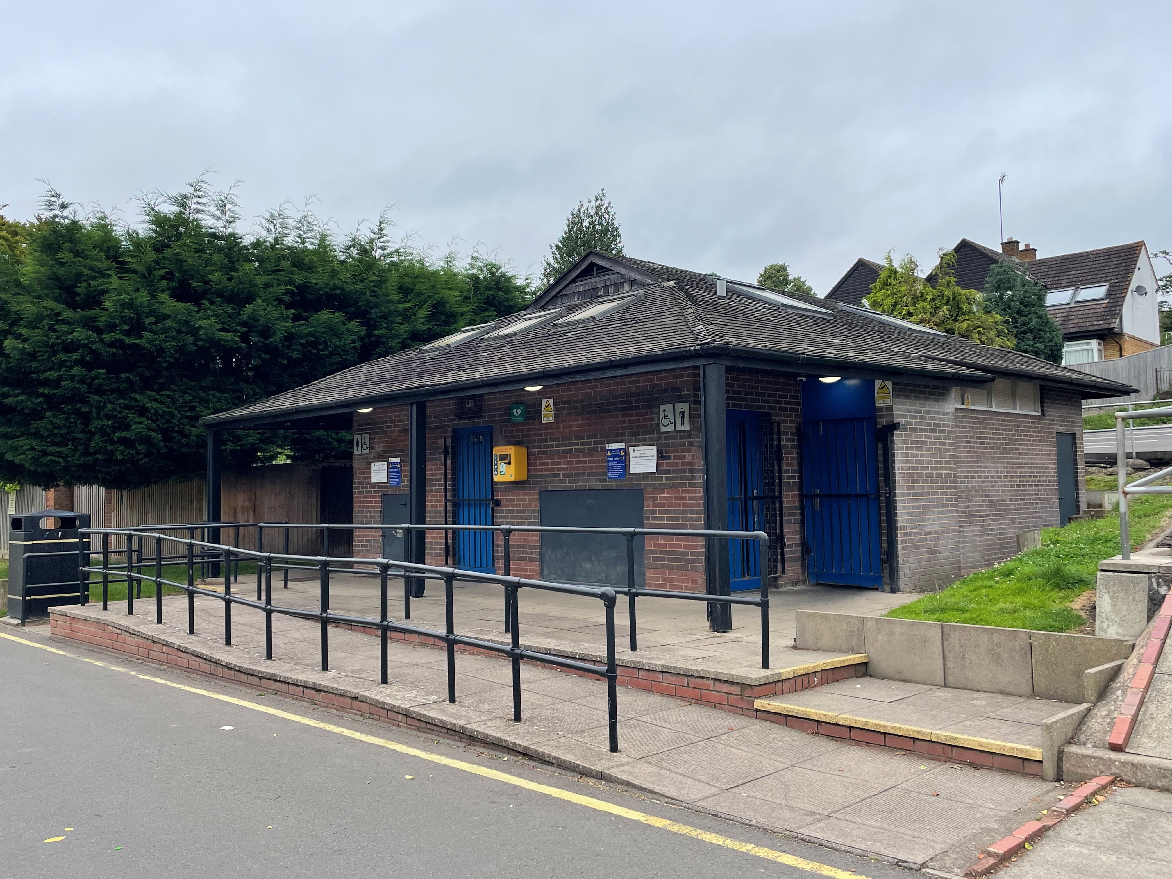brick built public toilet block