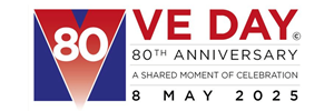 ve day 80th anniversary logo