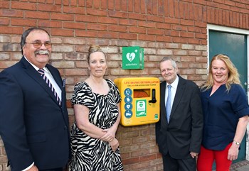 new defibrillator community centre